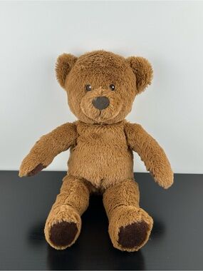 Ikea Brunbjorn Brown Plush Teddy Bear 13” Stuffed Animal Sewn Eyes Vintage Toy